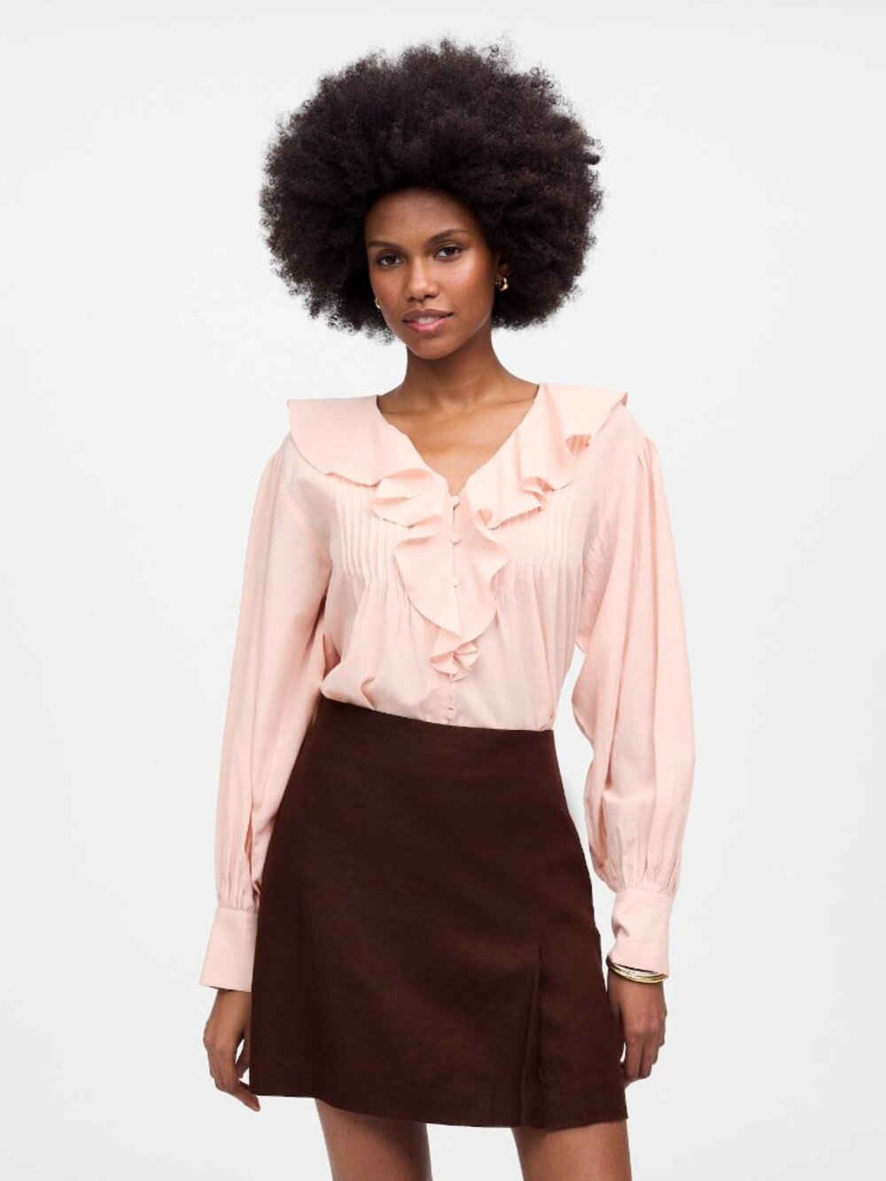Madewell - Brown Linen Skirt - Size 14